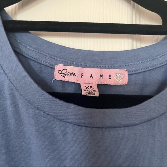 Macy’s Blue Peplum Top - Picture 3 of 3